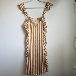 Yellow Striped Sundress